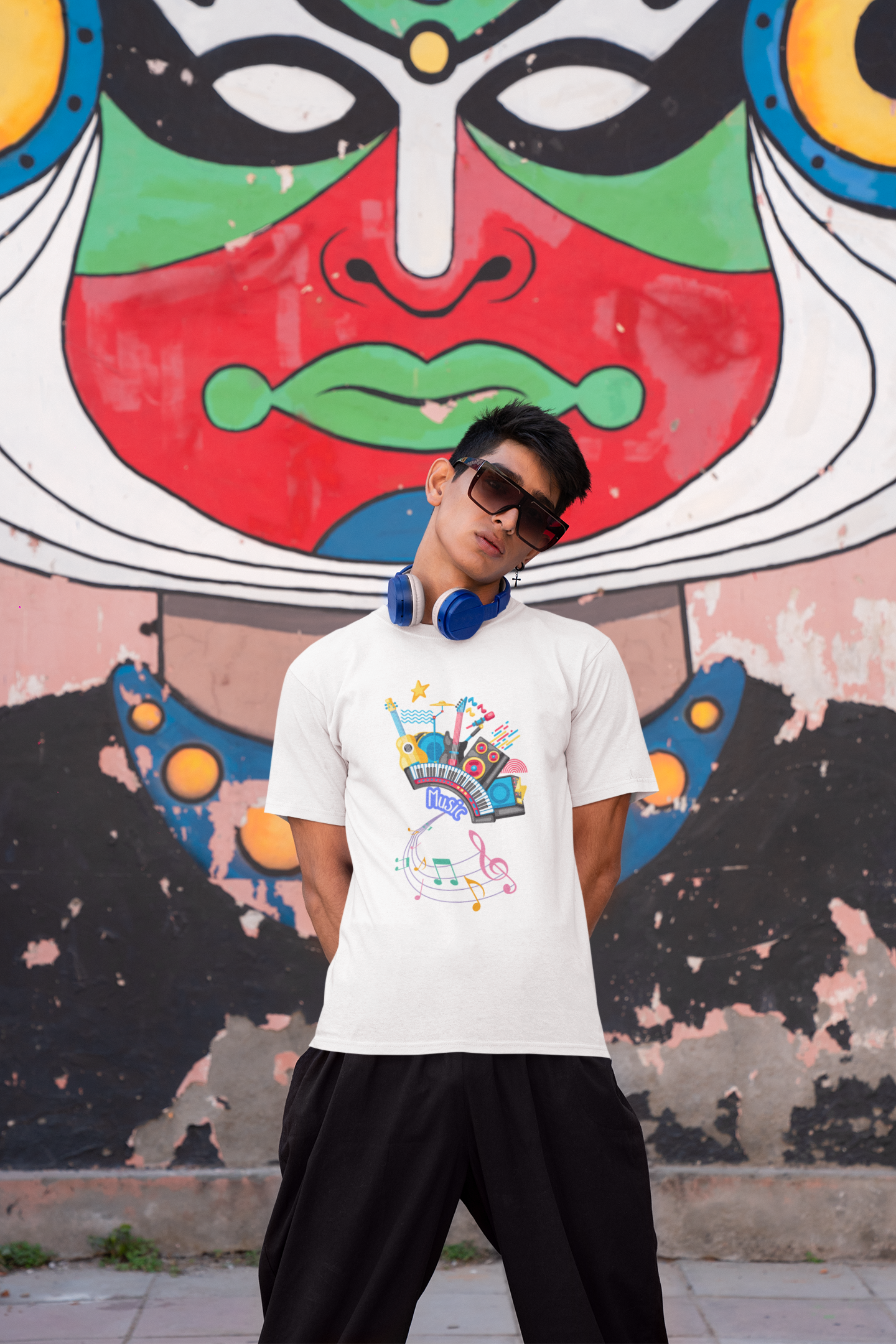 "Music 1" PRINT TSHIRT-MALE