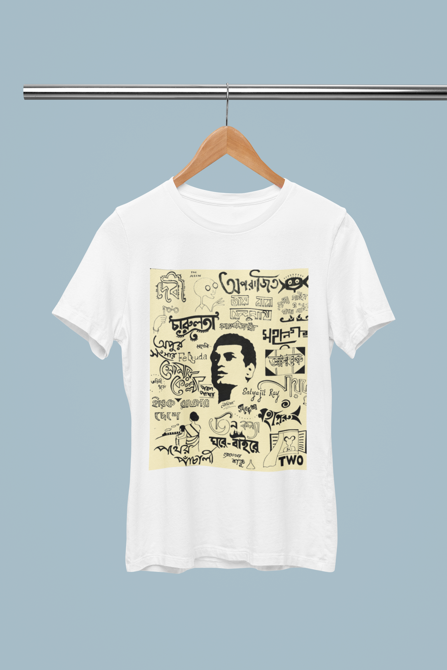 "SATYAJIT RAY ART" PRINT TSHIRT-MALE