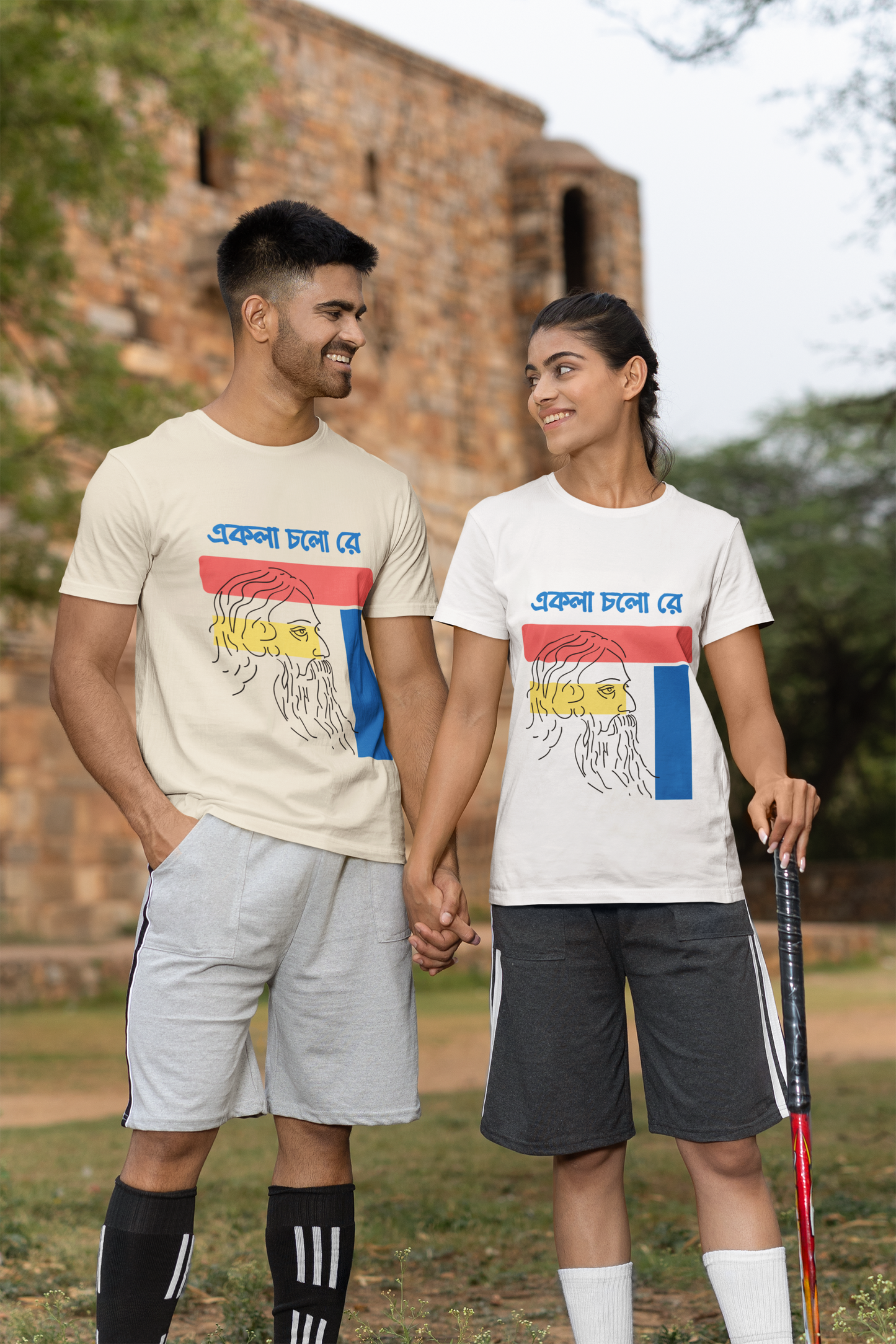 "EKLA CHALO RE" PRINT TSHIRT-FEMALE