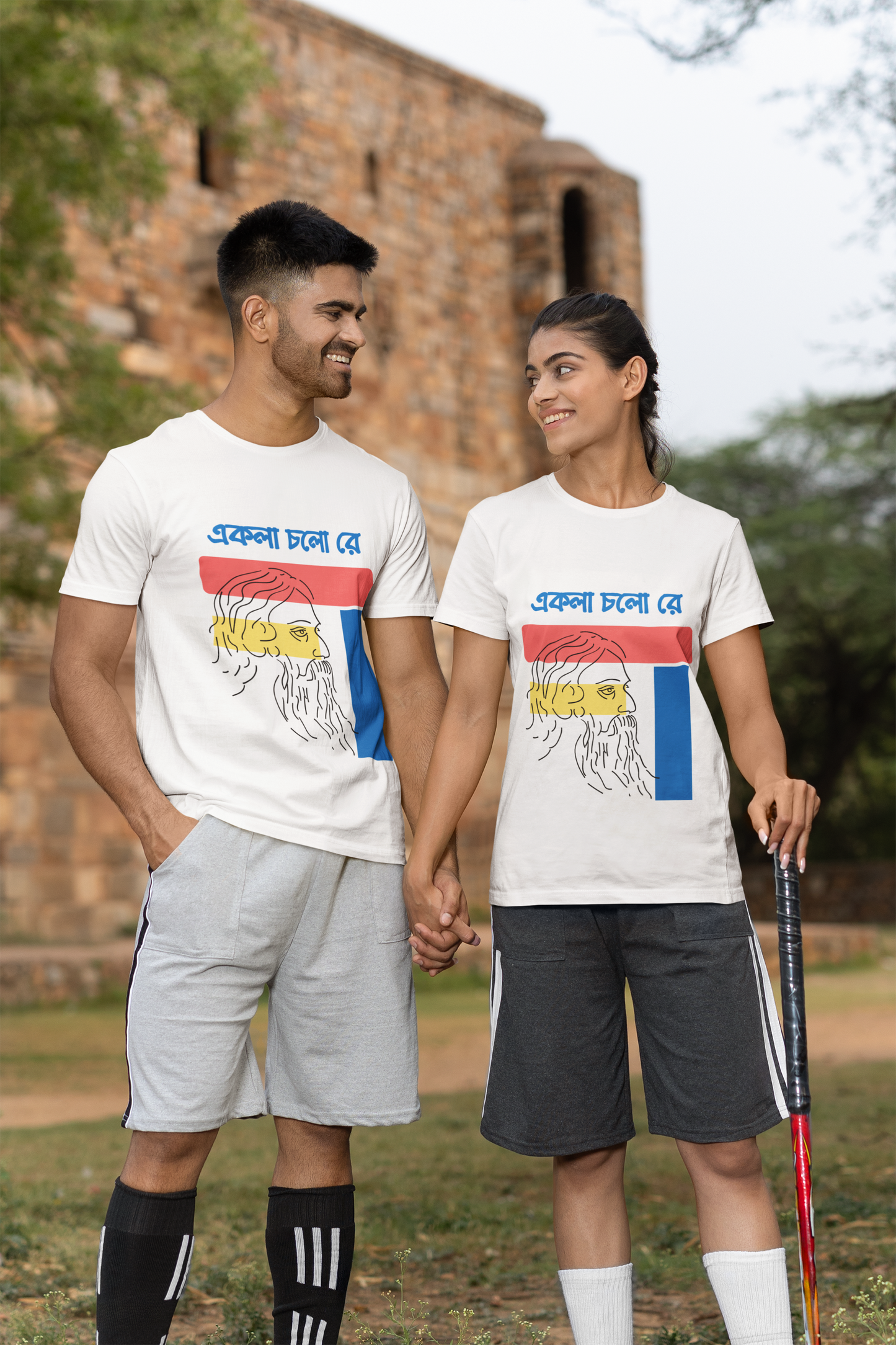 "EKLA CHALO RE" PRINT TSHIRT-FEMALE
