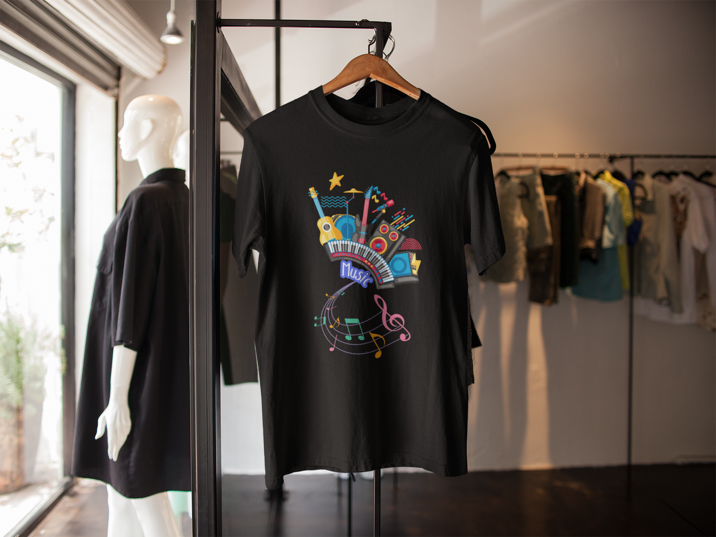 "Music 1" PRINT TSHIRT-MALE