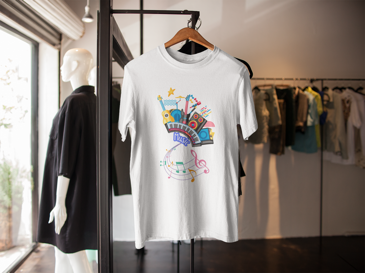 "Music 1" PRINT TSHIRT-MALE