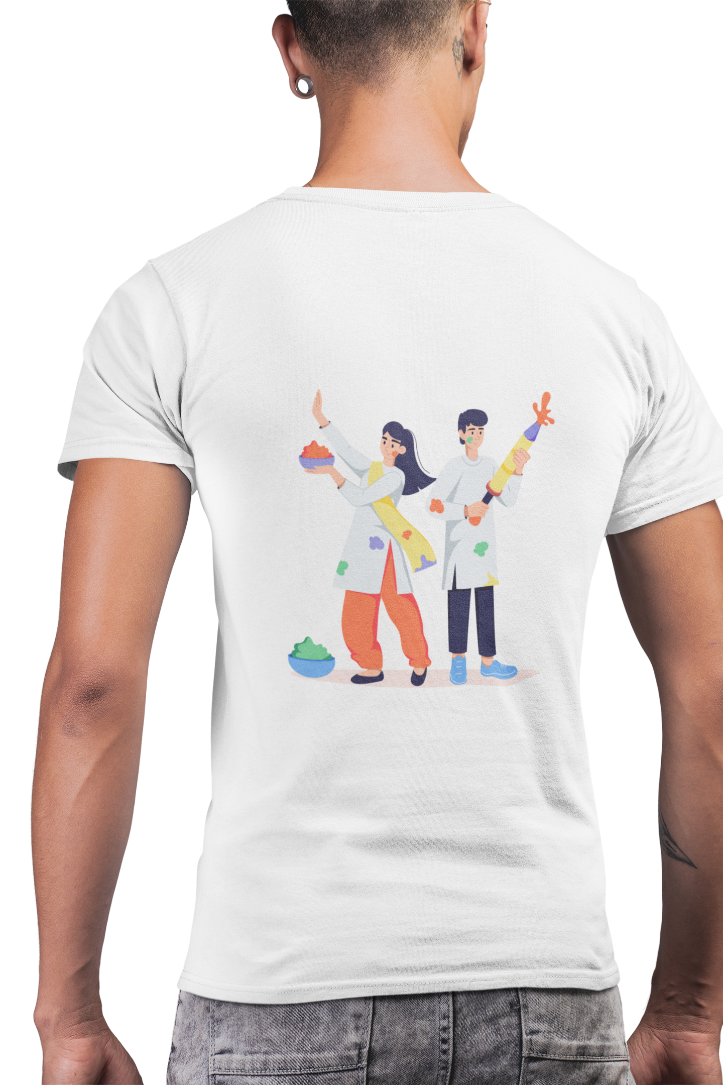 "DOLYATRA BENGALI FRONT & BACK PRINT TSHIRT-MALE