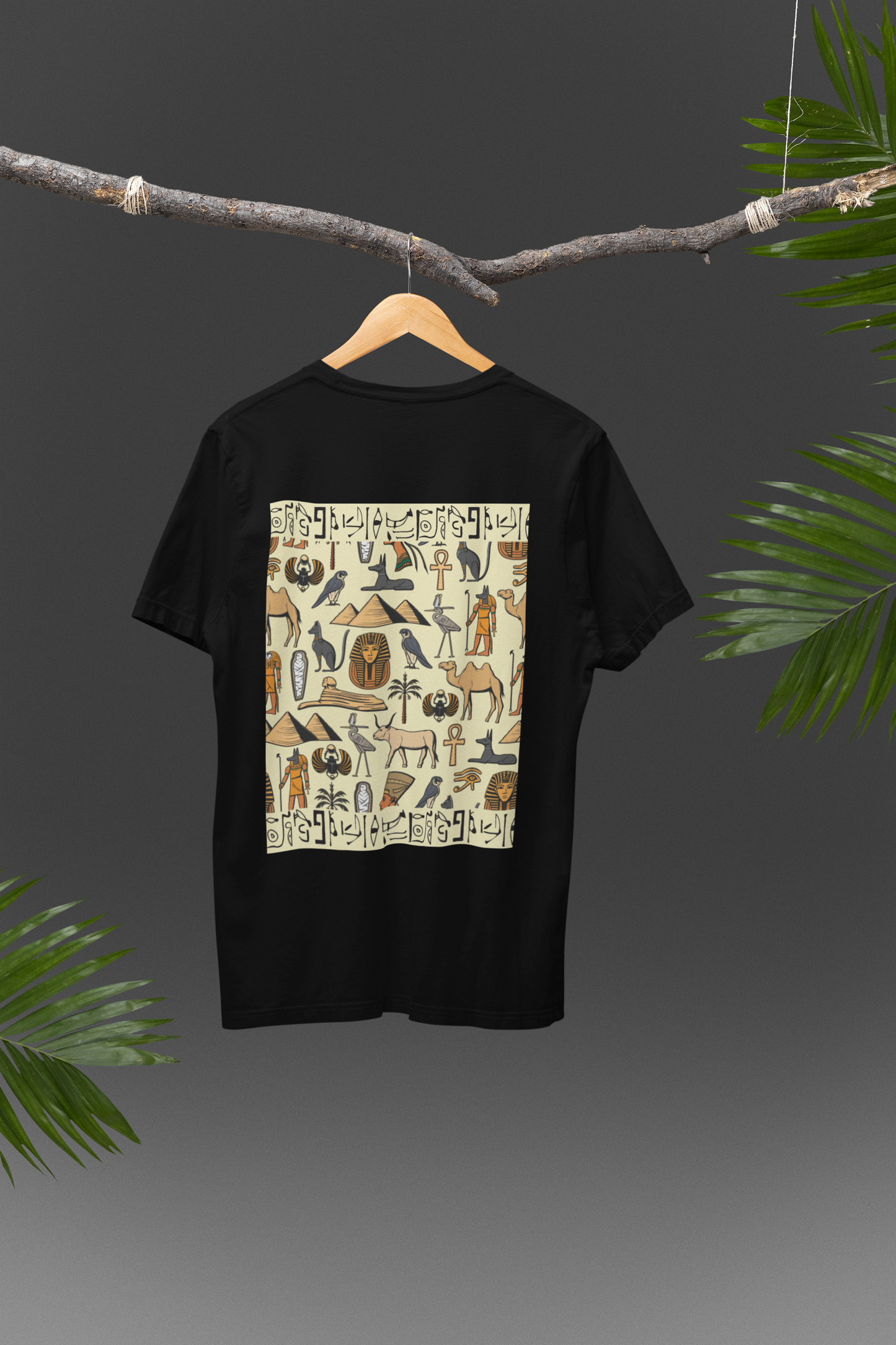 "Egyptian Hieroglyphs" PRINT TSHIRT-MALE