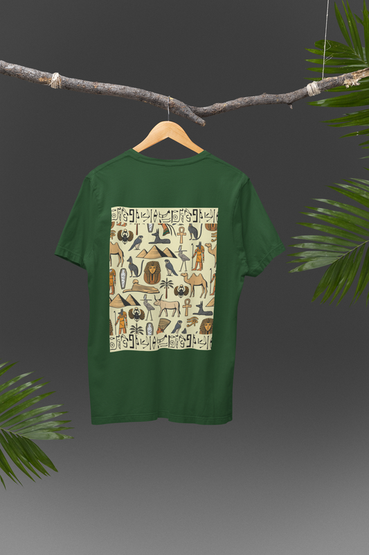 "Egyptian Hieroglyphs" PRINT TSHIRT-MALE