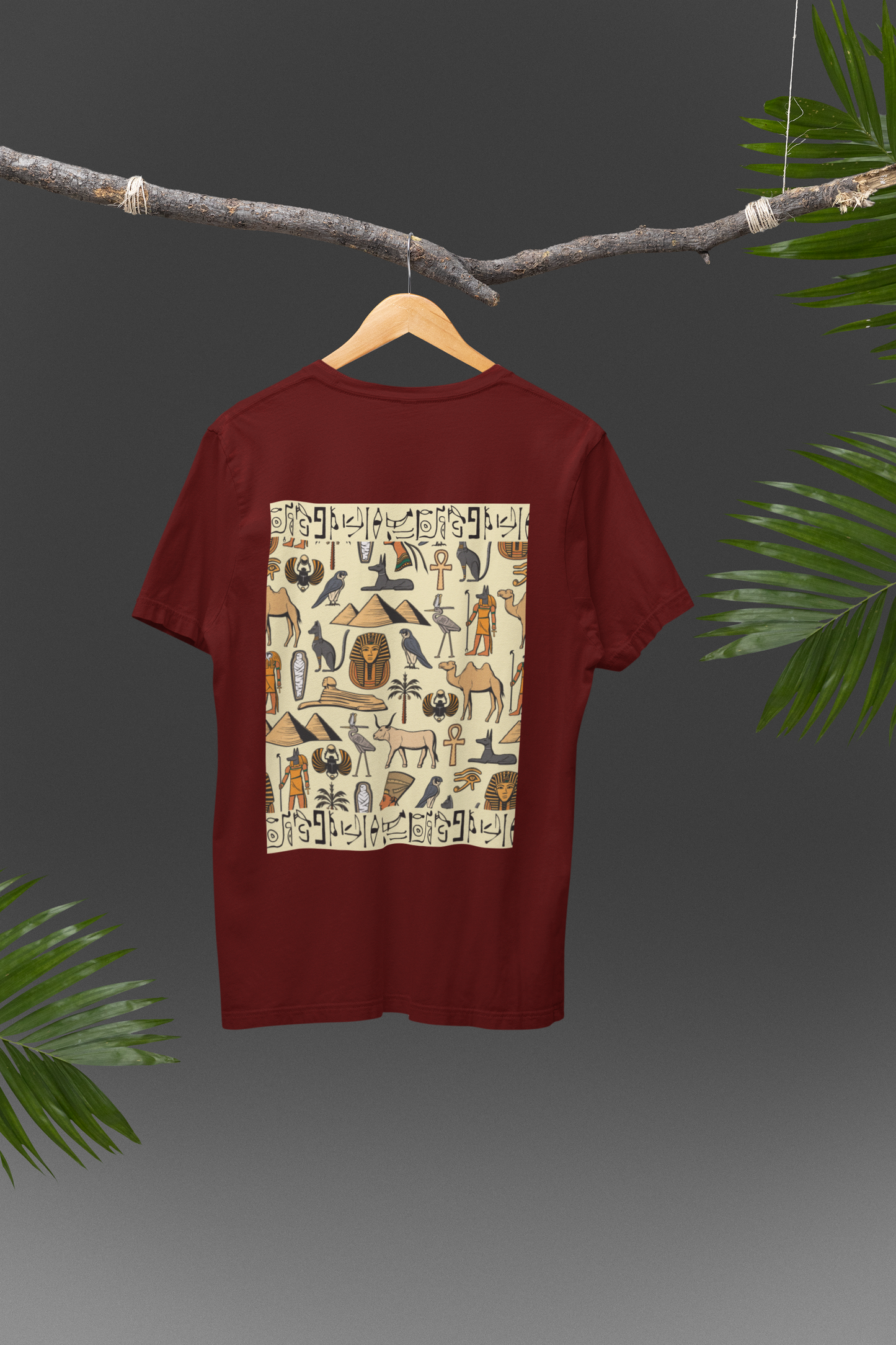 "Egyptian Hieroglyphs" PRINT TSHIRT-MALE