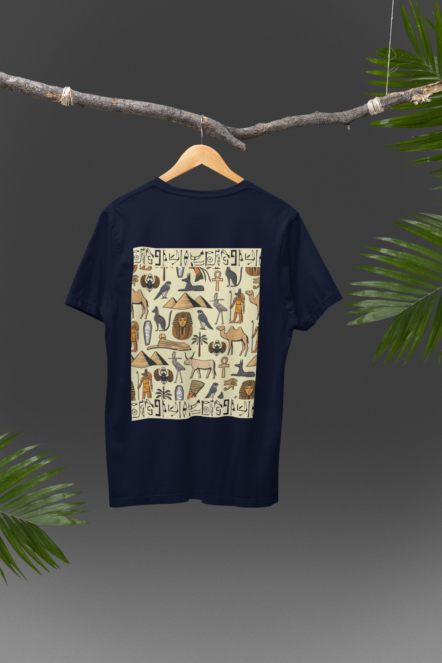 "Egyptian Hieroglyphs" PRINT TSHIRT-MALE