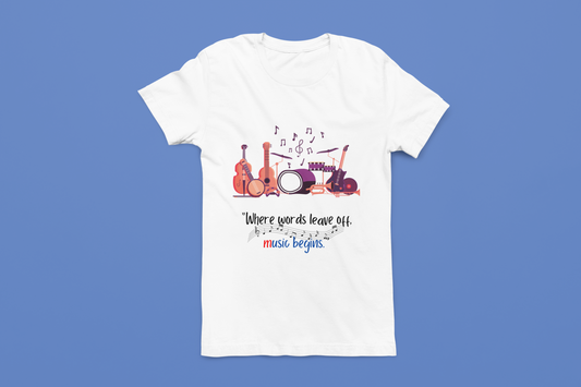 "Music Lover" PRINT TSHIRT-MALE