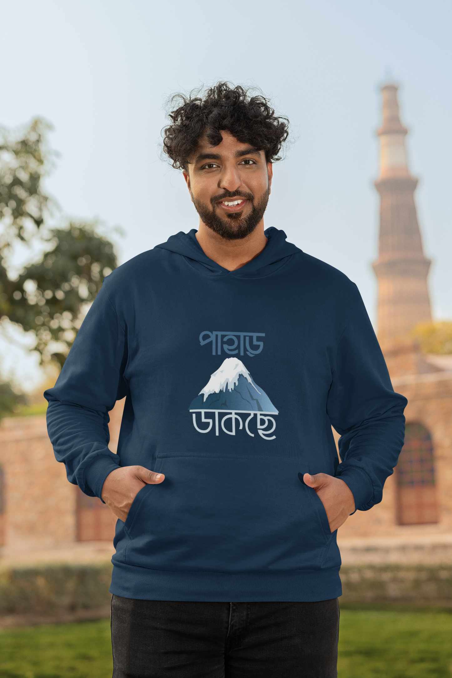 "PAHAR DAKCHHE" PRINT HOODIE-MALE