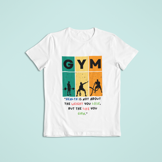 "GYM THEME" PRINT TSHIRT-MALE