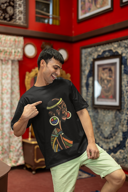 "AFRICAN JAZZ" PRINT TSHIRT-MALE