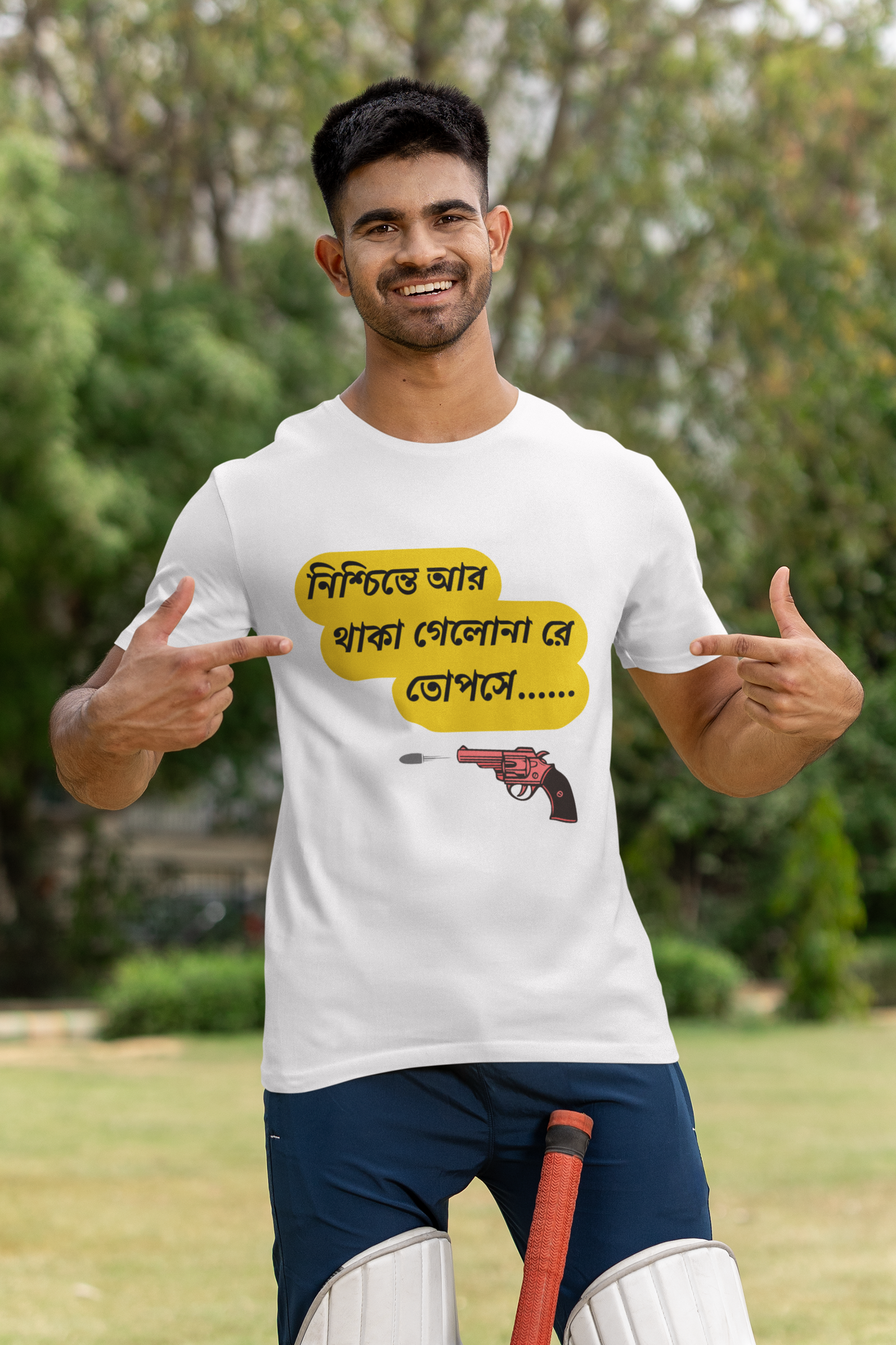 FELUDA DIALOUGE PRINT TSHIRT-MALE