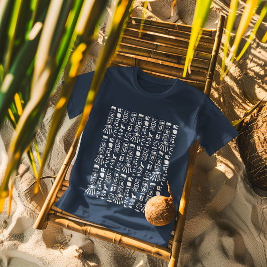 "Hieroglyphs Plain" PRINT TSHIRT-MALE